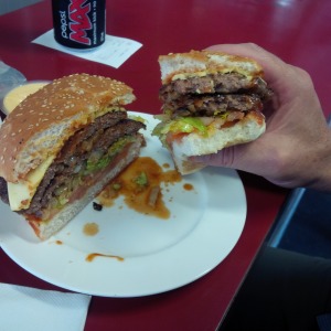 Danny's double meat burger